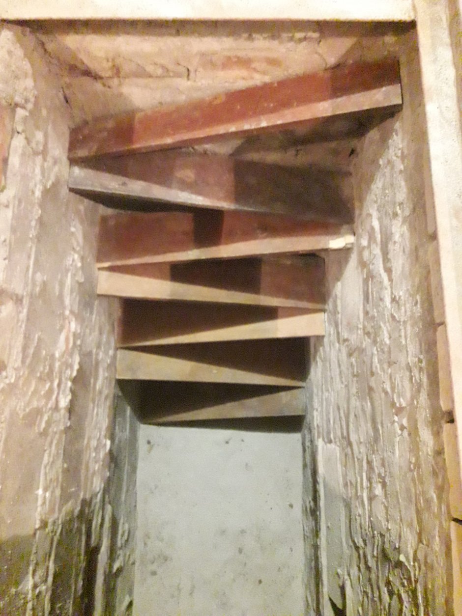 Лестница в яму гаража