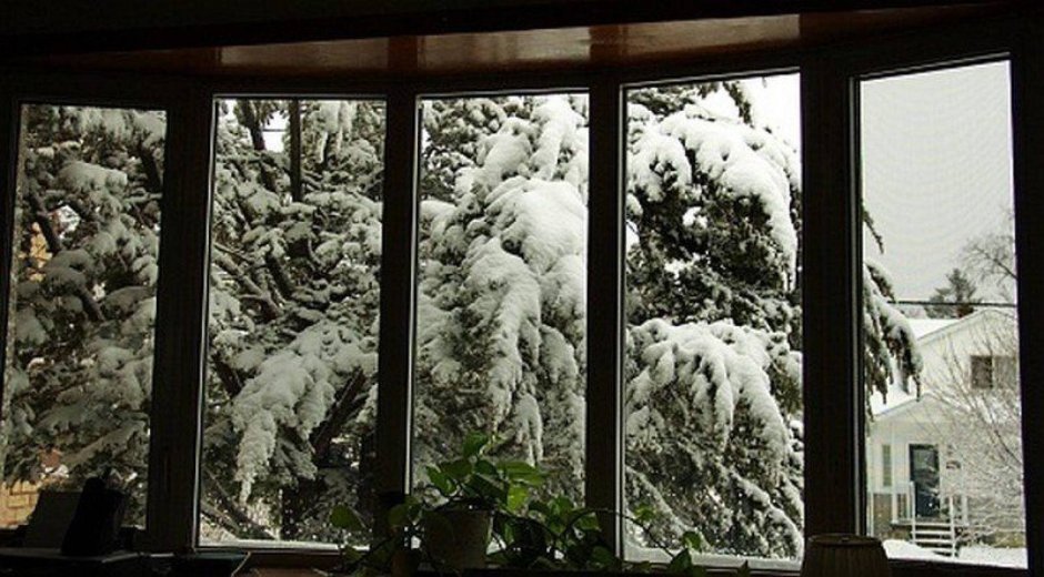 Панорамное окно зима