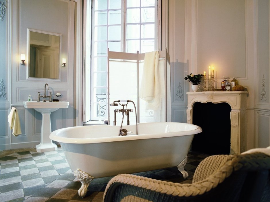 Ванная комната в ретро стиле
