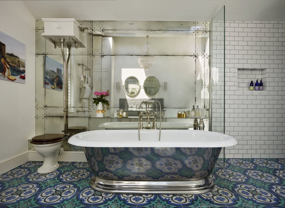 Плитка в викторианском стиле для ванной комнаты
