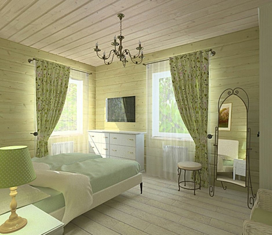 Лавандовая спальня в стиле Прованс