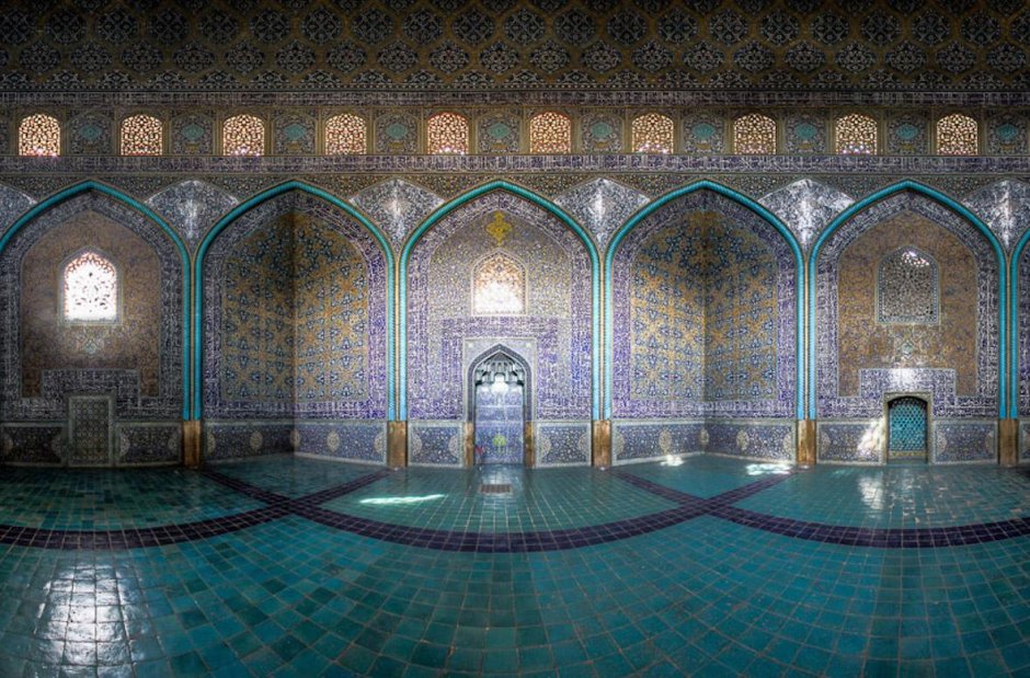 Иран Исфахан интерьеры мечетей