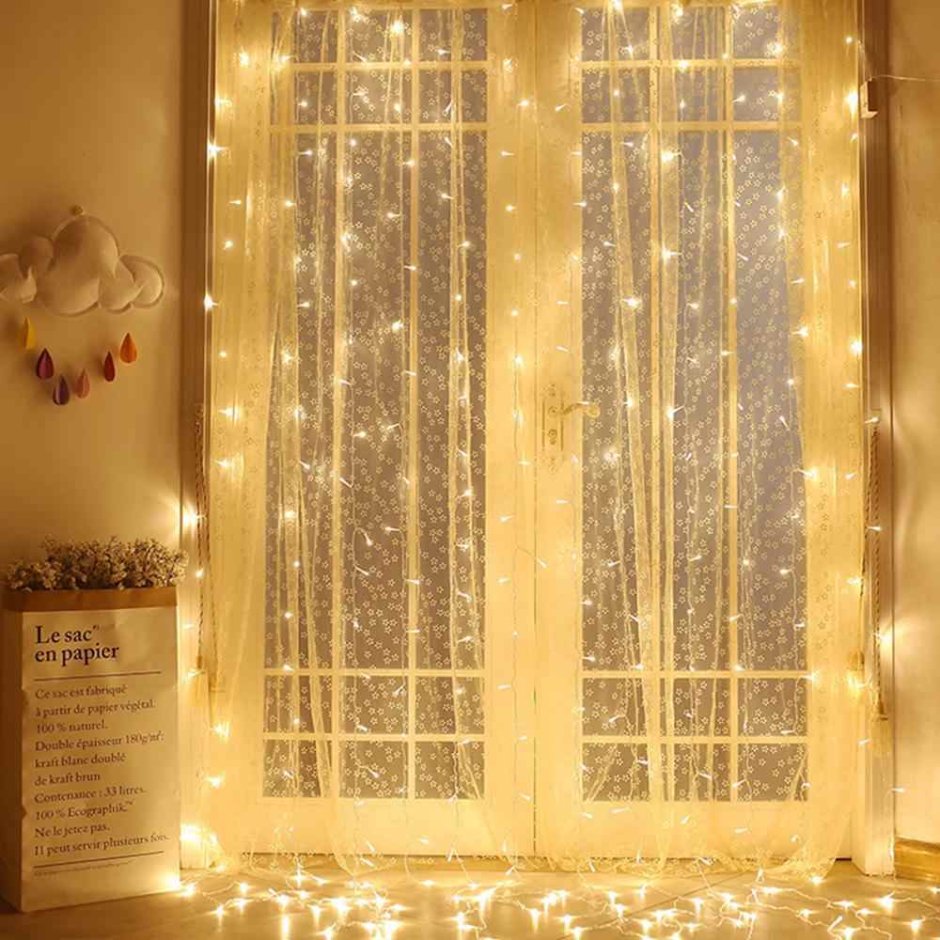 Curtain Lights гирлянда занавес 1,5х2