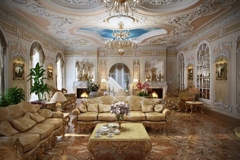 Гостиная в дворцовом стиле