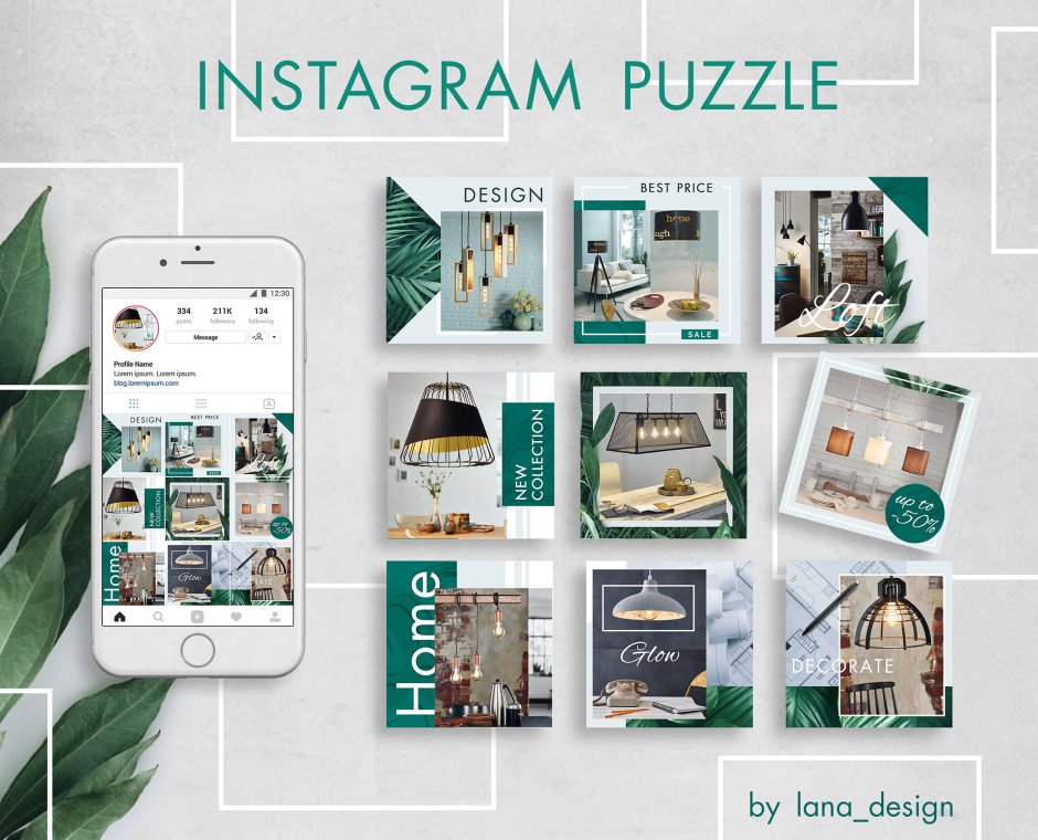 Instagram Template Interior