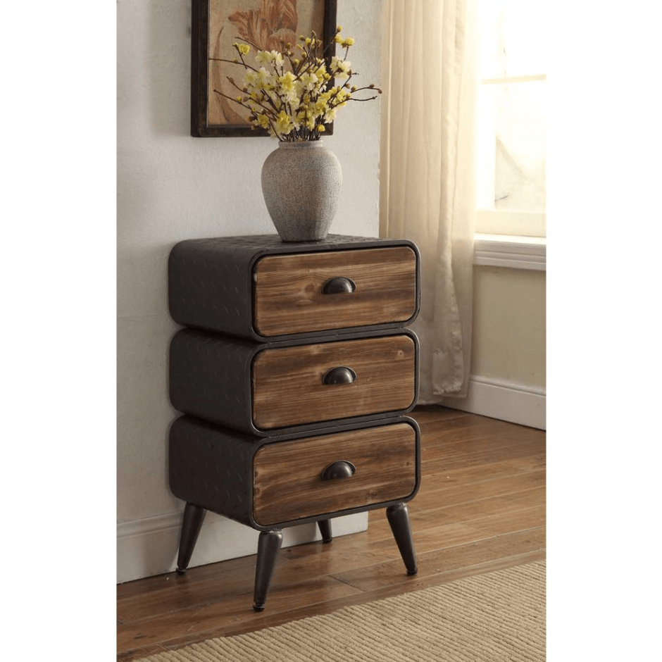Тумба Charlotte Textured Bedside Chest "Loft cocept"