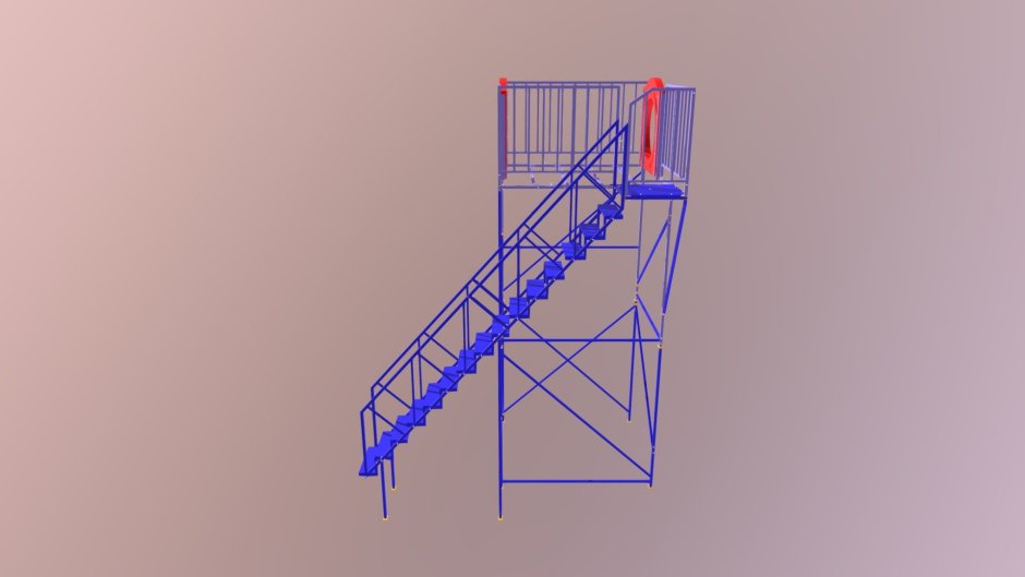 Лестница моделс 3д