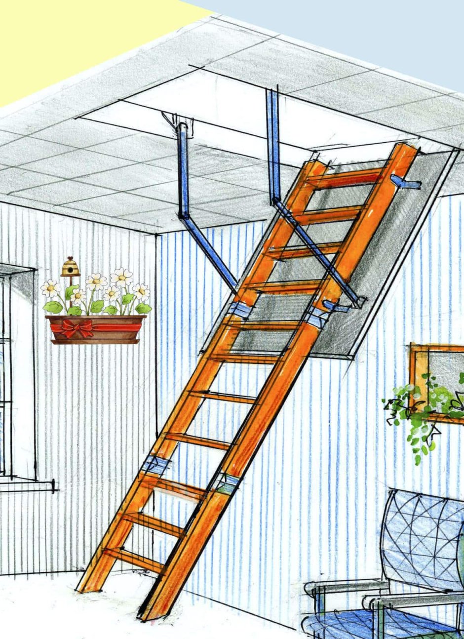 Чердачные люки с выдвижной лестницей