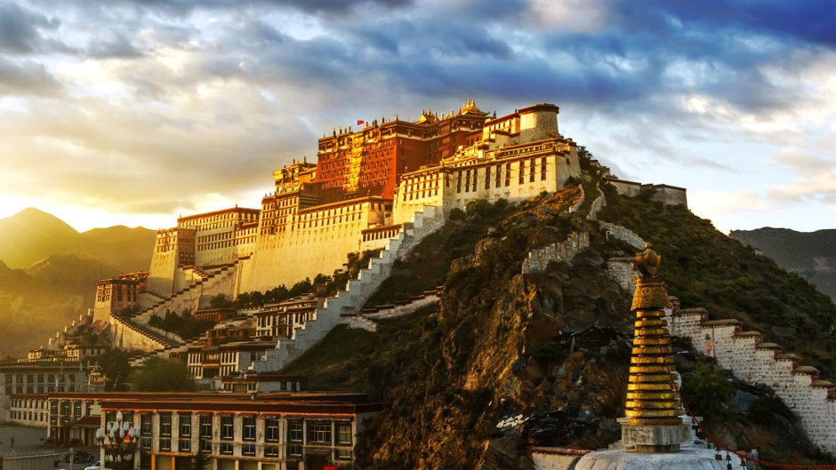 Тибетский дворец Потала HD обои для рабочего стола