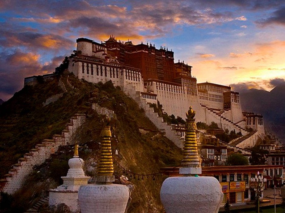 Тибет крепость Потала
