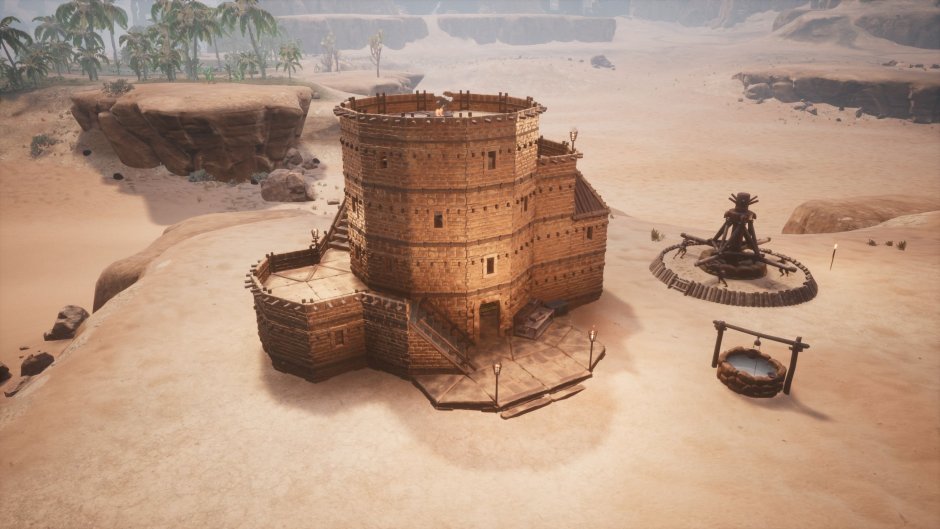 Conan Exiles башня стройка