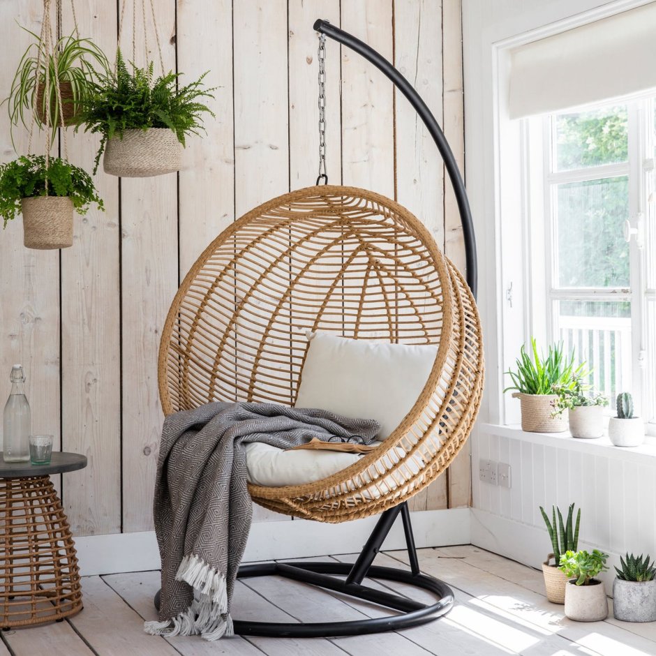 Round Rattan Cocoon Chair