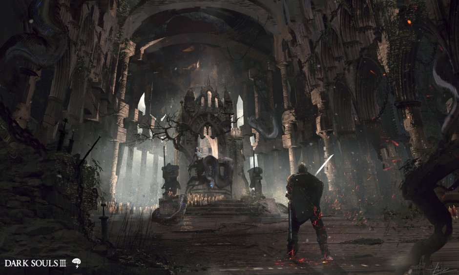 Замок Лотрека Dark Souls 3 арт