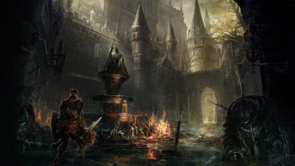 Dark Souls 3 замок арт