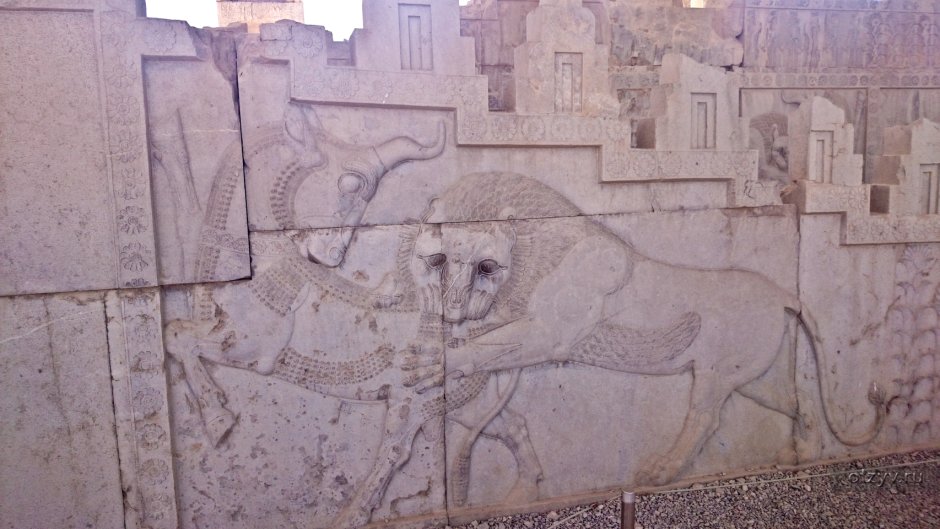 Персеполис ворота дворца Дария-мозайка