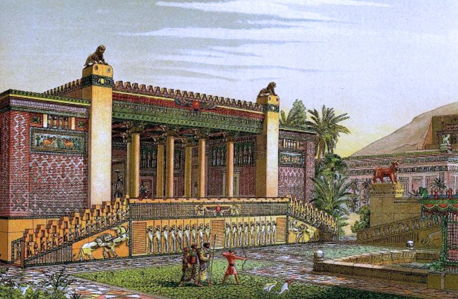 Дворец Дария в Персеполе реконструкция