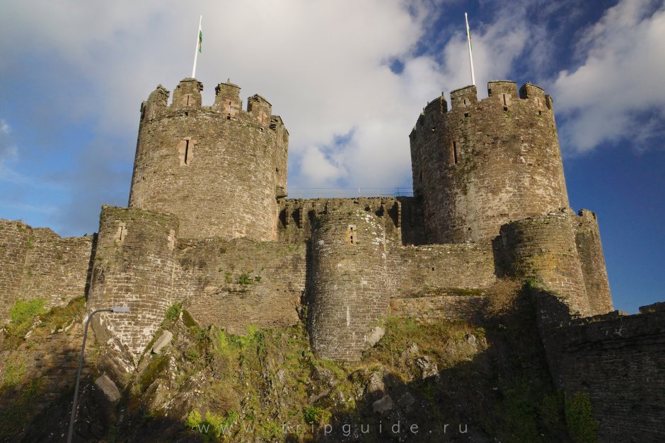Замок Конви (Уэльс) план
