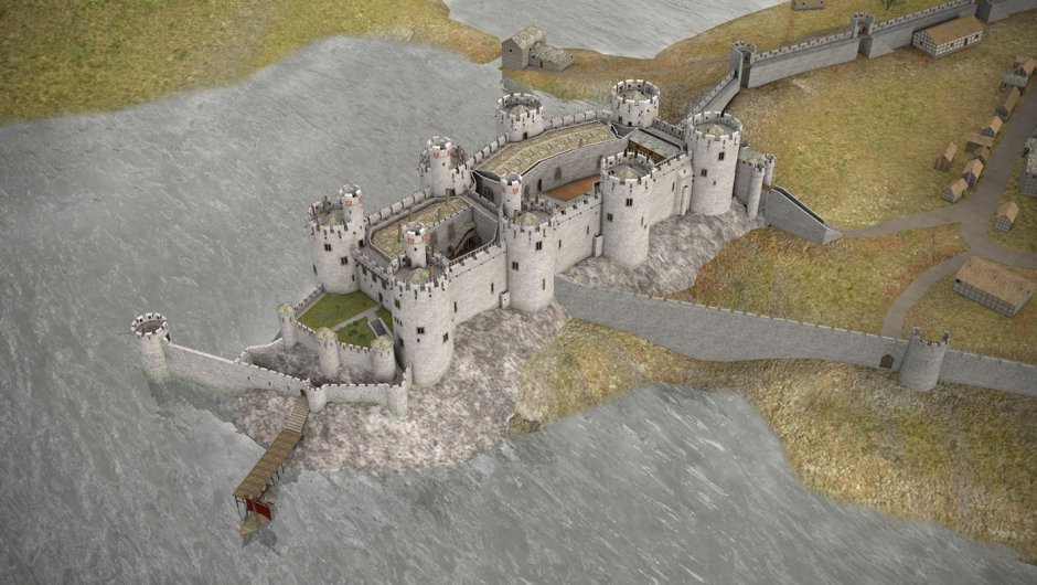 Замок Конуи Уэльс Великобритания