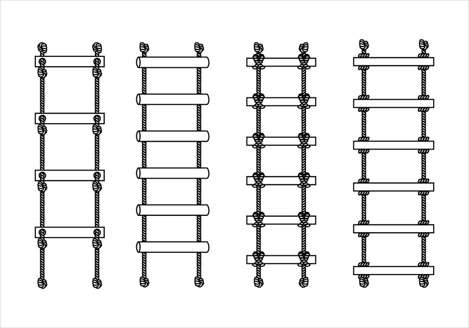 Лестница веревочная