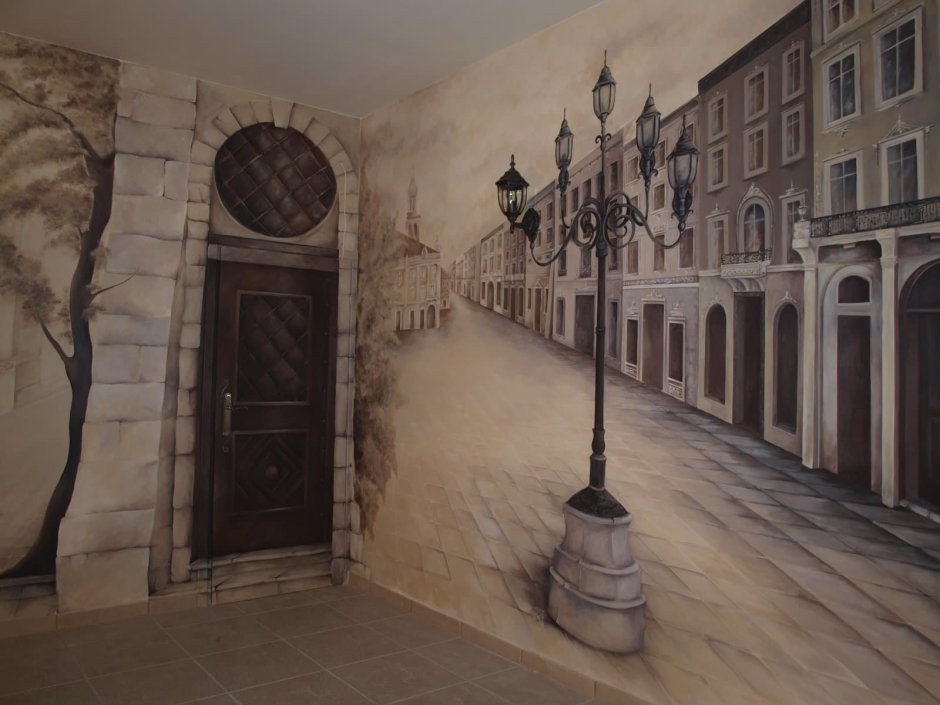 Фреска в рамке