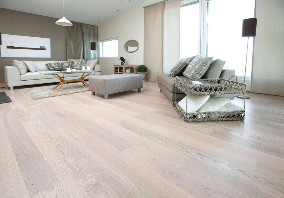 Паркетная доска Polarwood дуб Elara White Matt Space