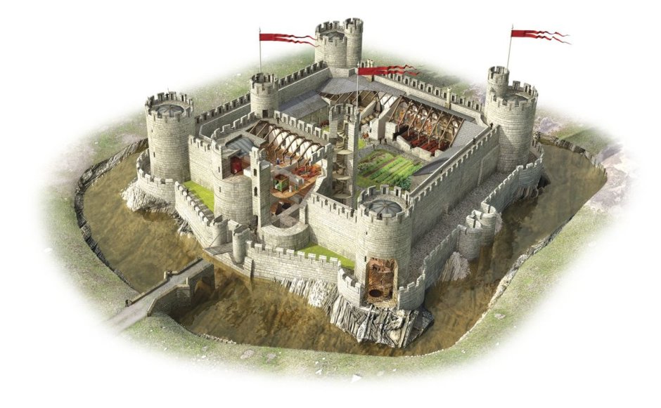 Замок Харлех план