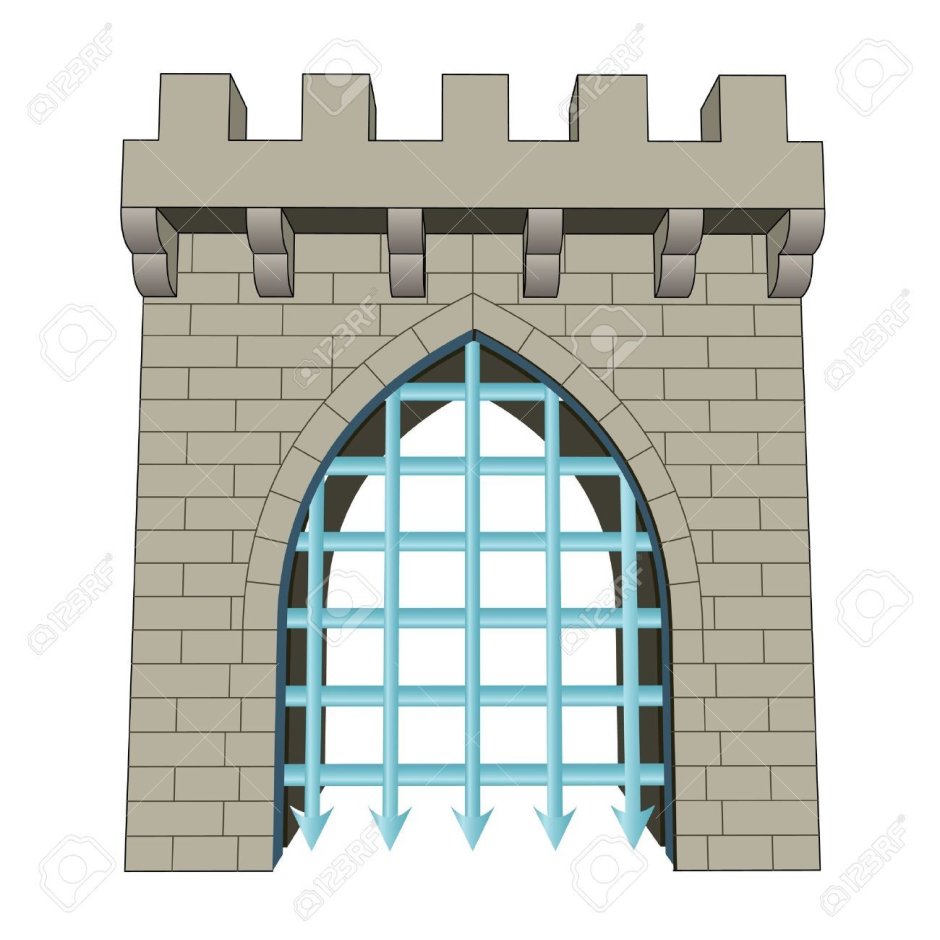 Крепость Абаата арочные ворота