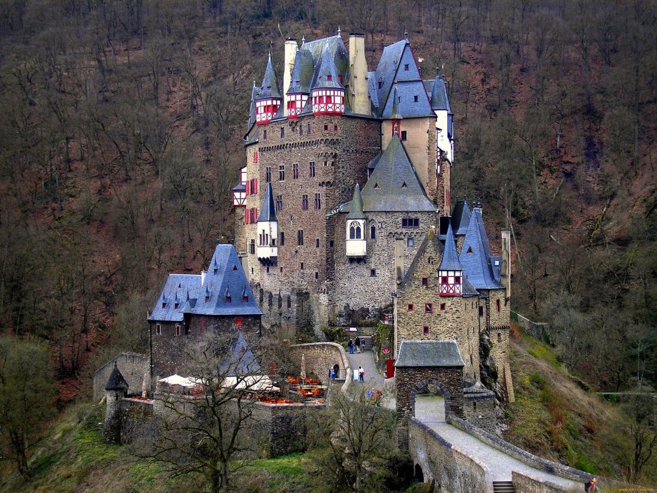 Замок в Германии Нойшванштайн 1920 1080