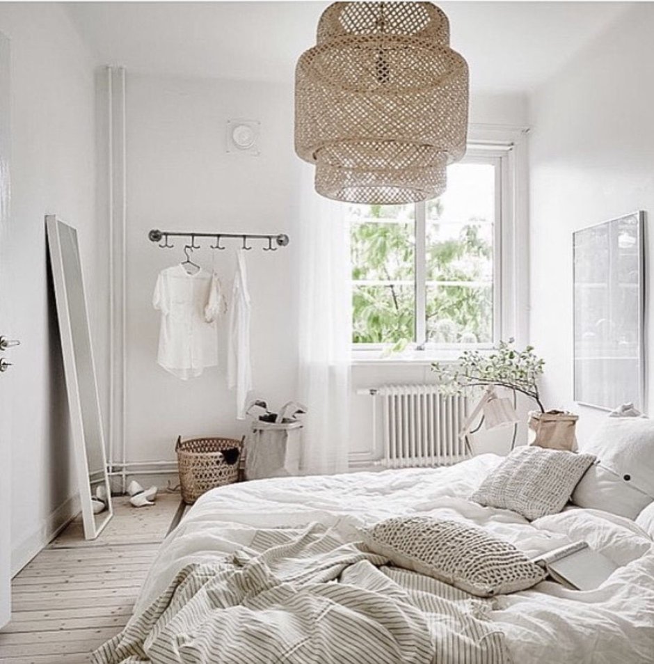 Спальня в скандинавском стиле реальные