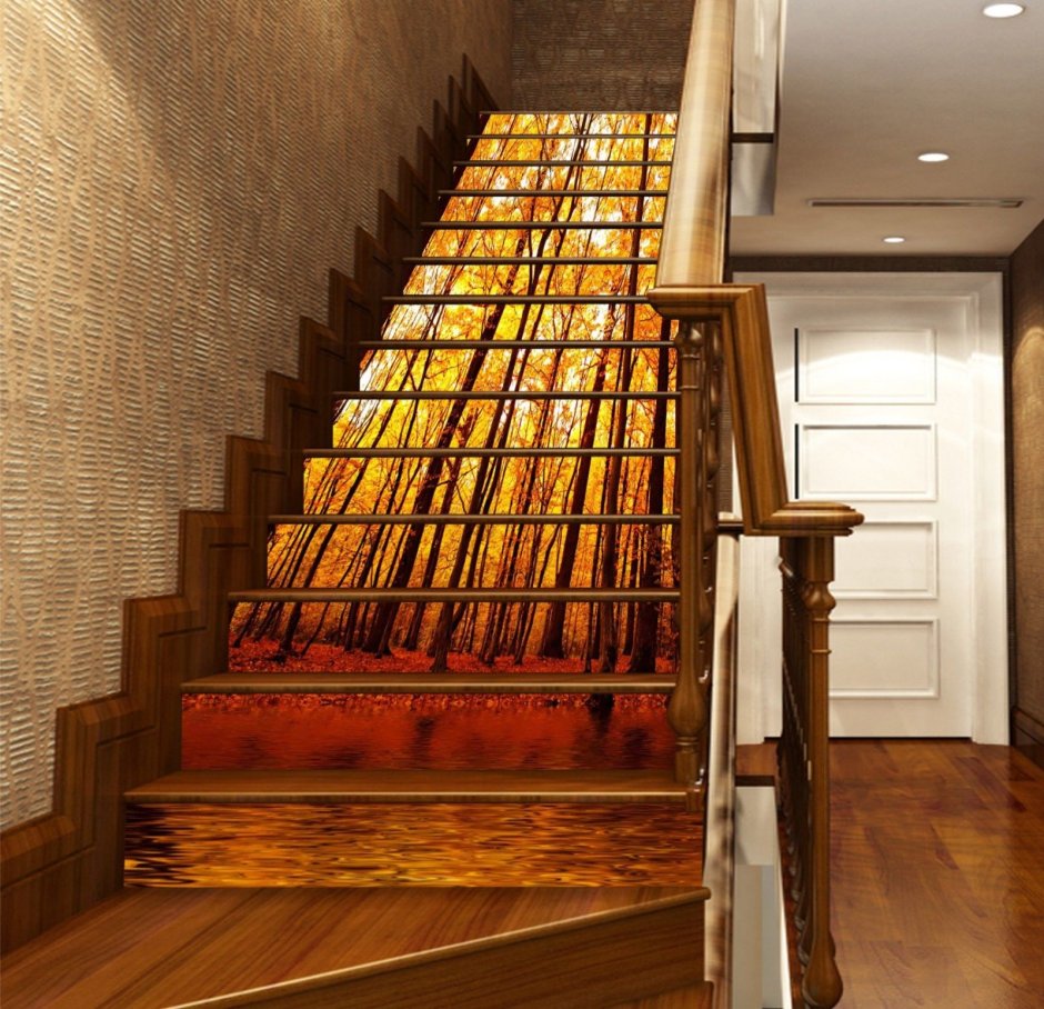 Лестница декоративная деревянная