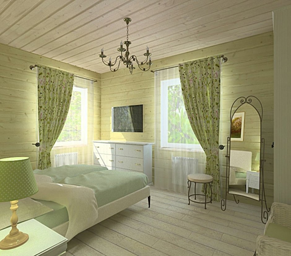 Tikkurila зеленый имитация бруса