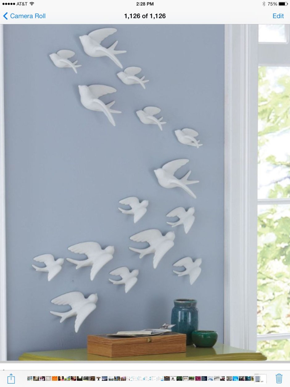 Декор птицы на стену объемные