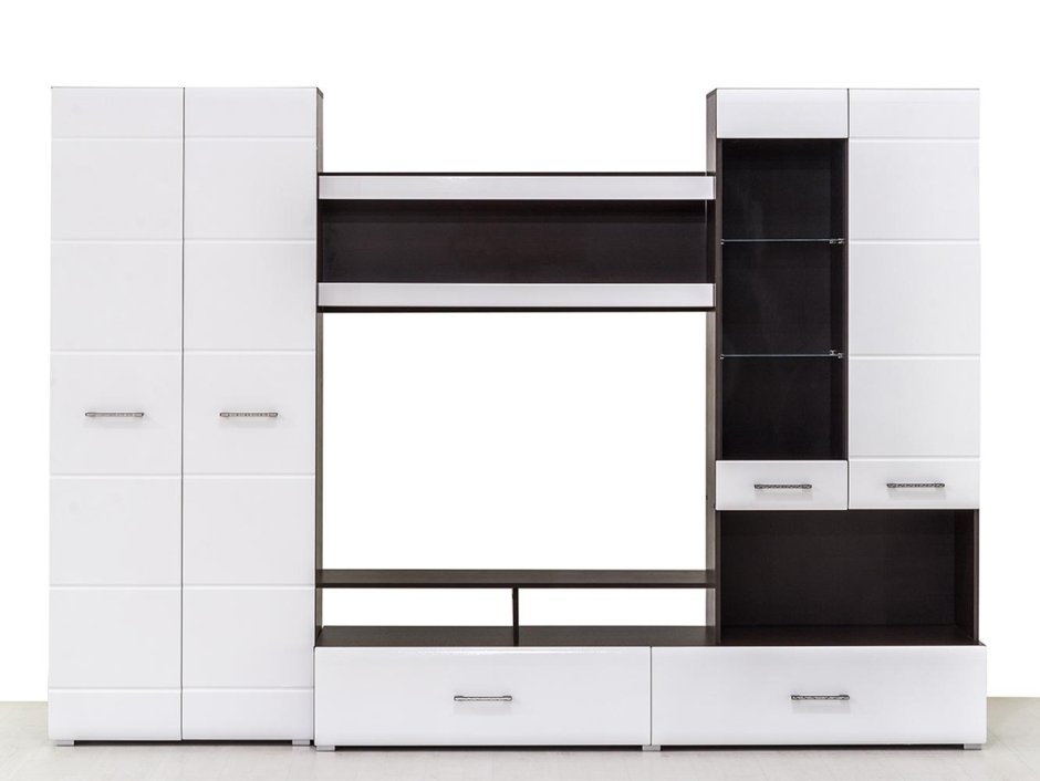 Стенка Йорк Империал белый глянец