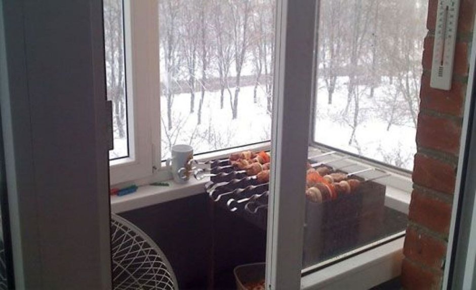 Интерьер балкона