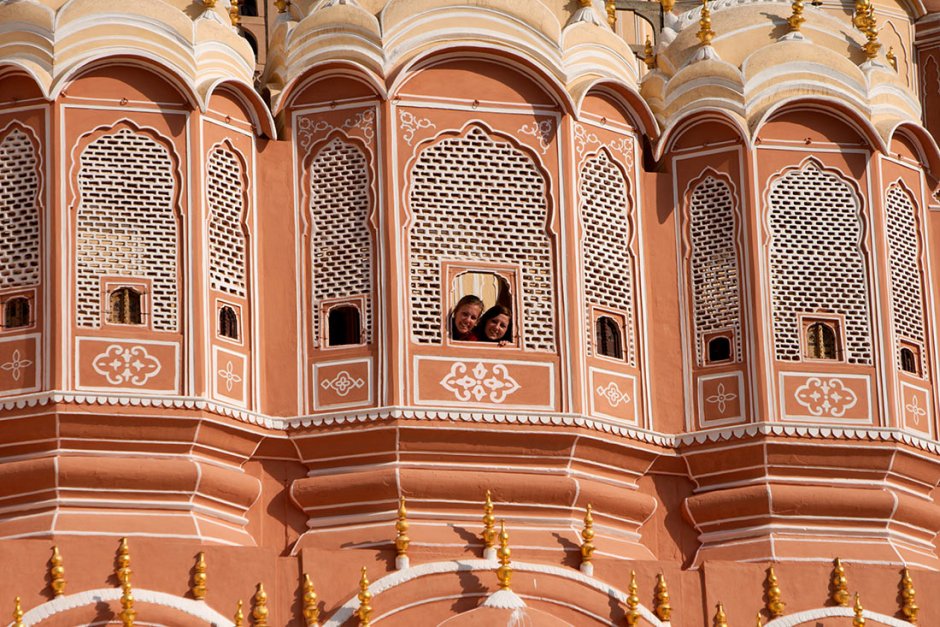 Hawa Mahal Palace Winds Jaipur India stock photo