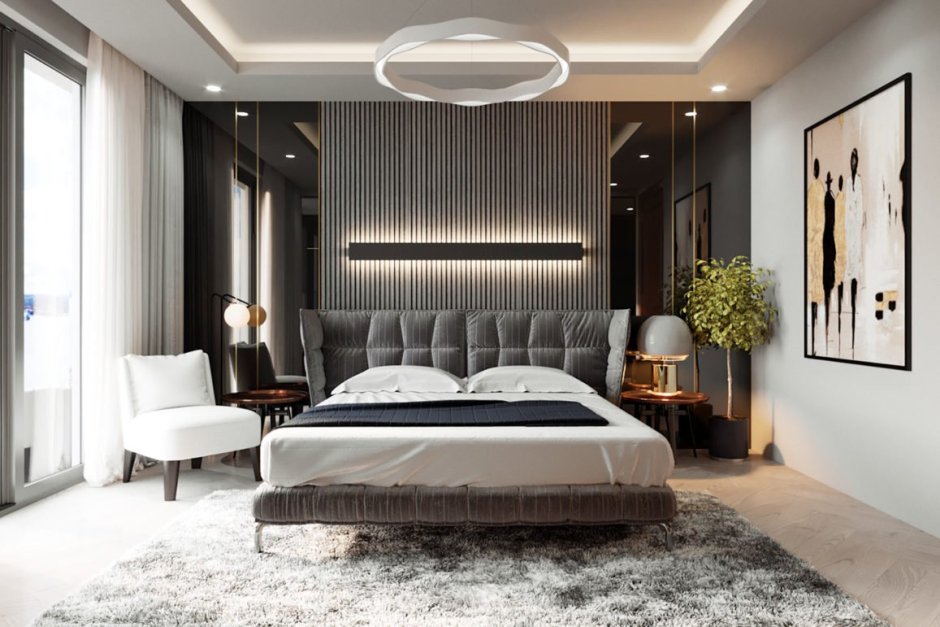 Стильная спальня в современном стиле