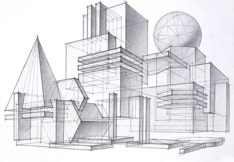 Архитектурная объемно пространственная композиция СПБГАСУ
