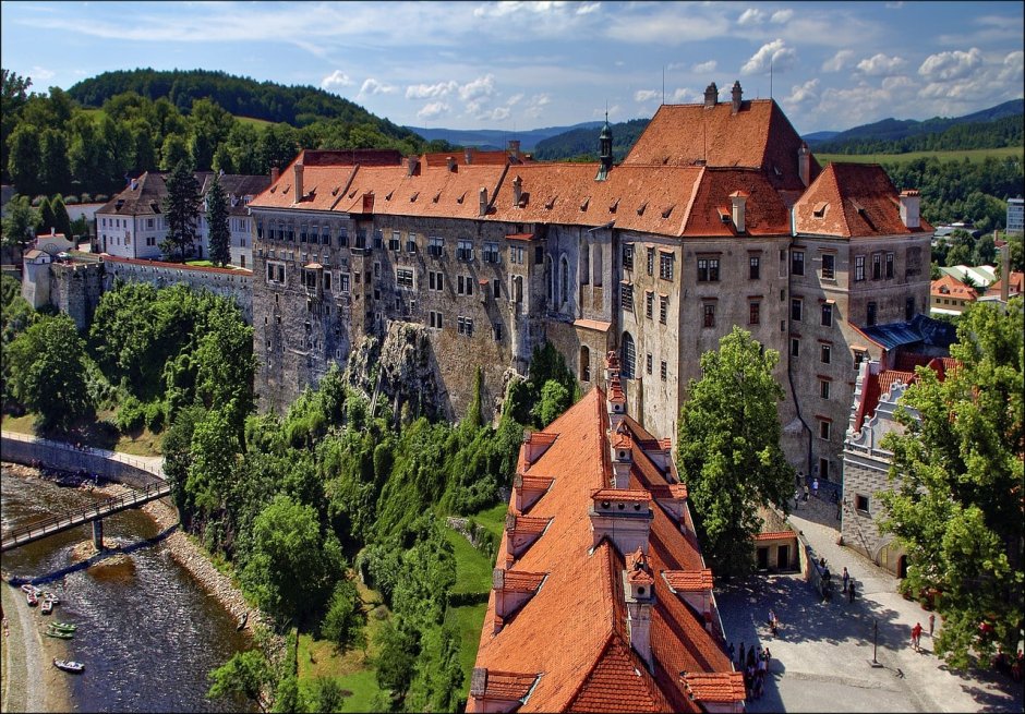Чехия замок чешский Крумлов