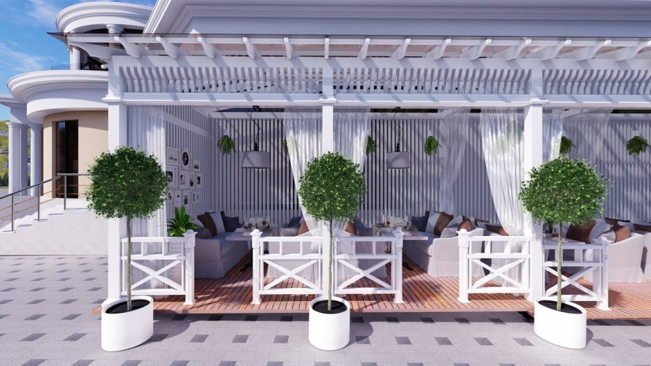Revit летняя веранда
