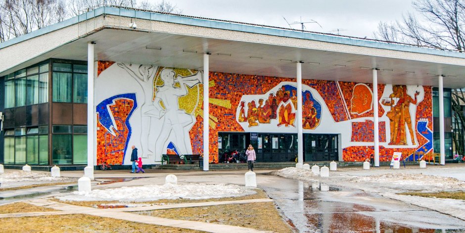 Мозаика дворца пионеров Москва