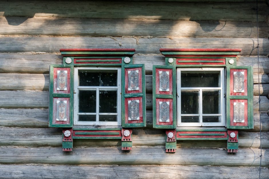 Обналичники на окна русская изба