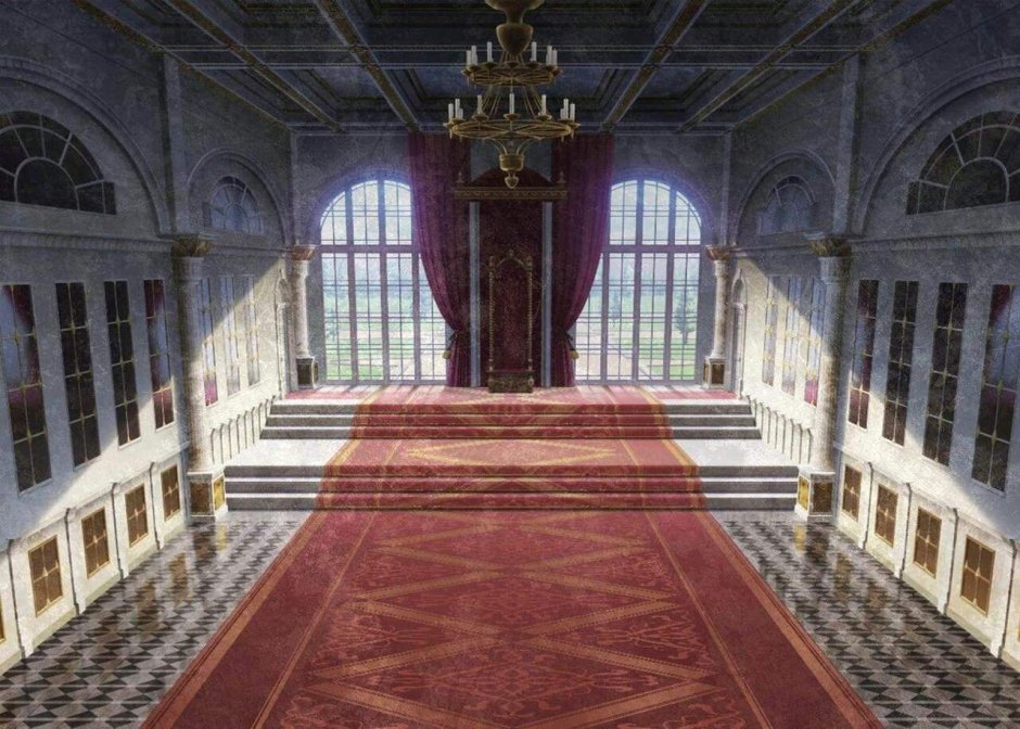 Аниме дворец Тронный зал