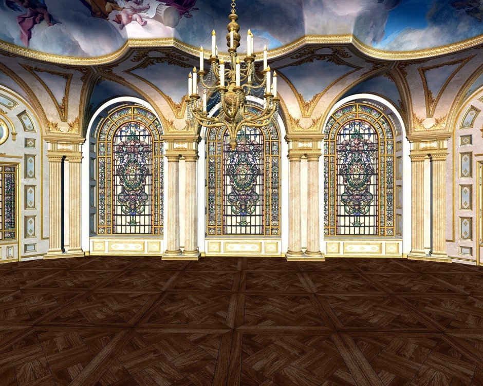 3d Church Interior Scene