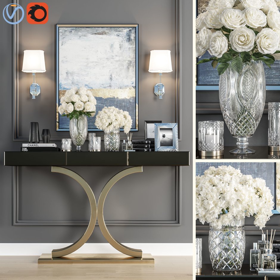 Crystal Vase decoration Set 05