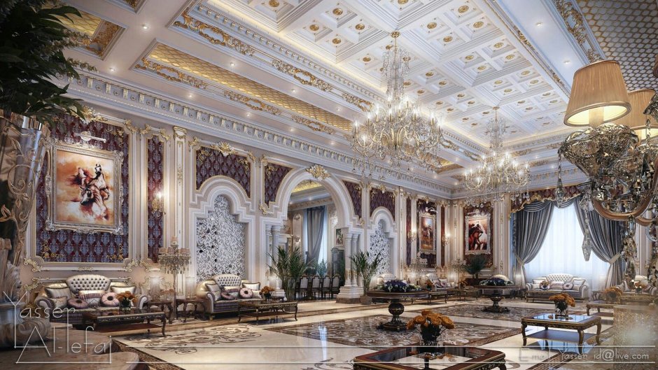 Luxury Mansion Interior гостиная