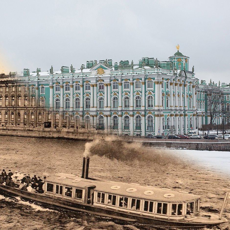 Дворцовая площадь в Санкт-Петербурге Эрмитаж