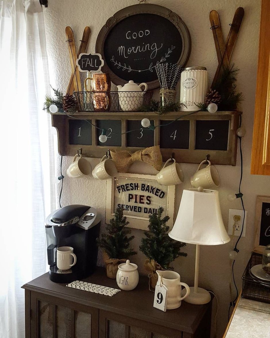 Кофейный уголок на кухне