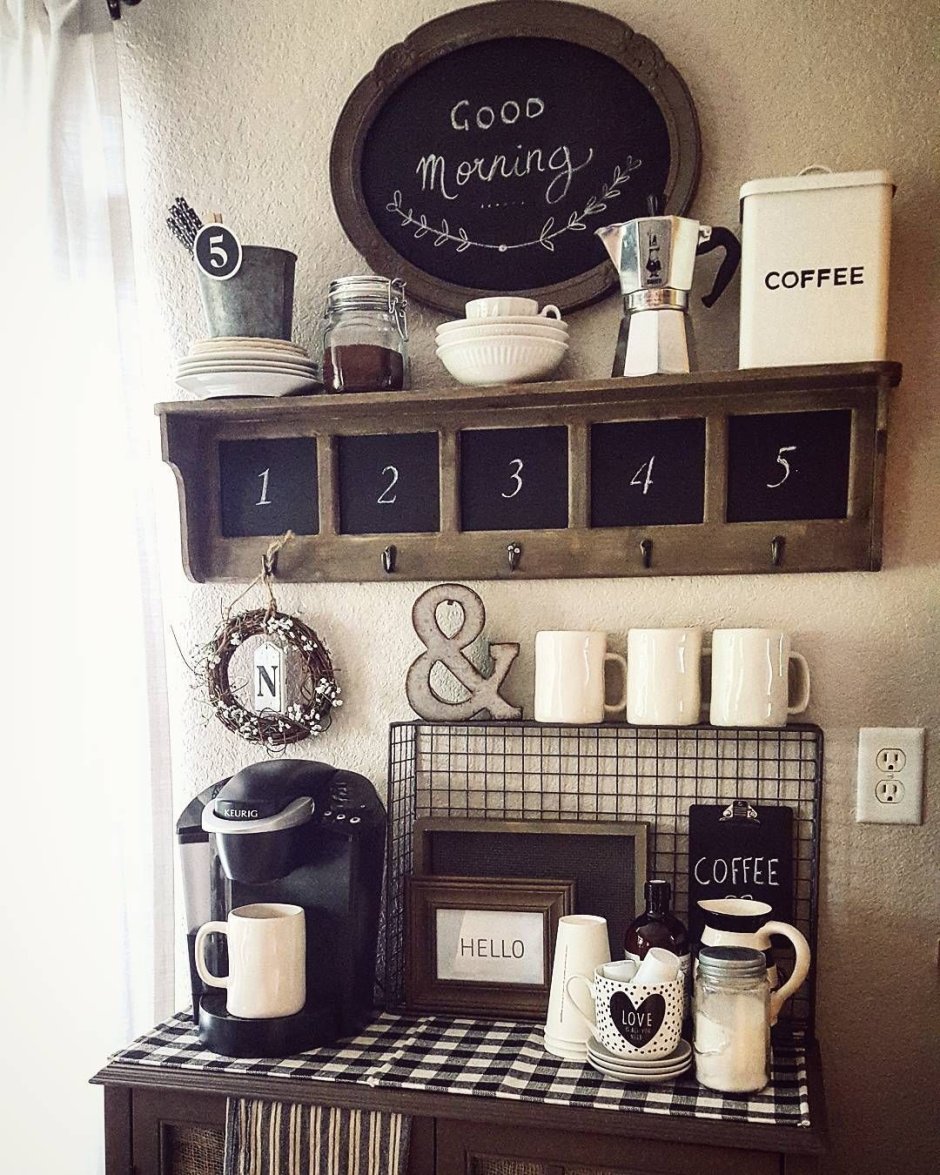 Уголок для чаепития на кухне