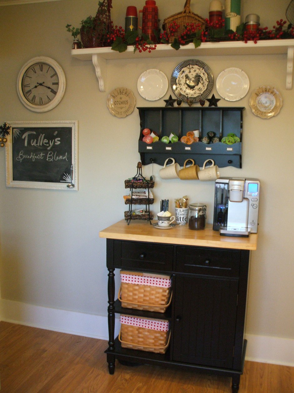 Уголок для чаепития на кухне