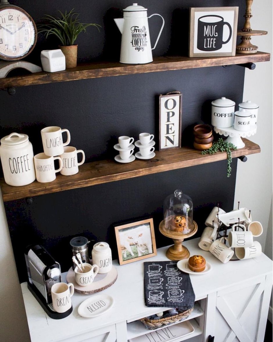 Уголок для чаепития на кухне